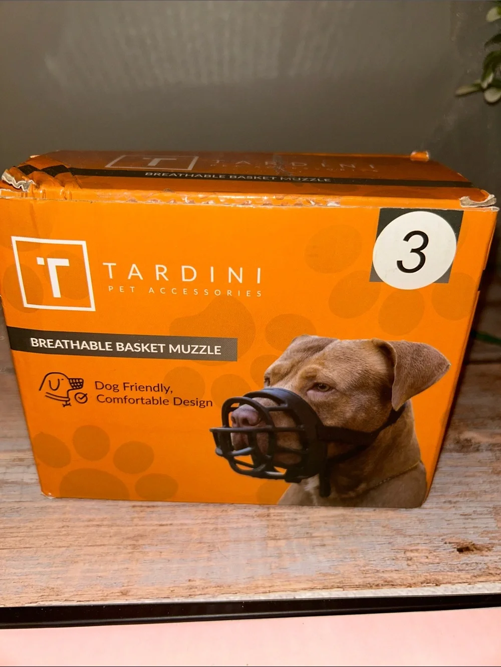 Black Breathable Basket Muzzle for Dogs - Size 3